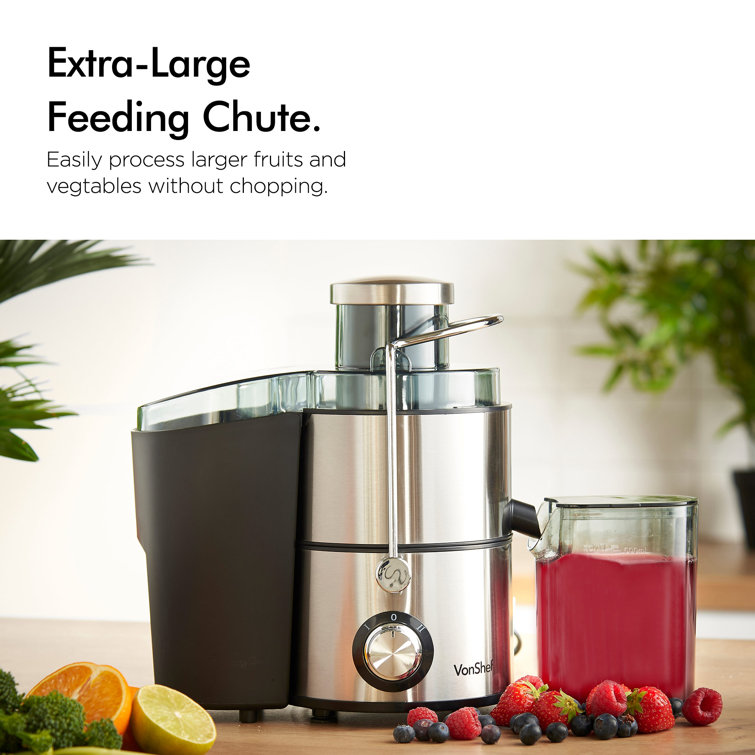 VonShef Fruit and Vegetable Stainless Steel Juicer & Reviews Wayfair